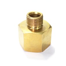 Brass Equal Adapter Hex Male/Female